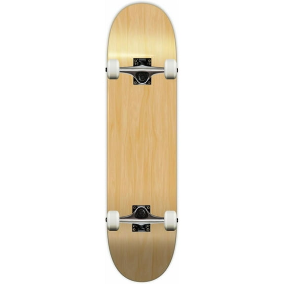 Pro Yocaher Blank Complete Skateboard - Natural Woods