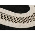 thumbnail image 2 of FB41R024X096 Flowers Bay - Black 2'x8' Rug, 100% Polypropylene - Runner (Oval)., 2 of 2
