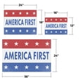 thumbnail image 3 of America First Vinyl Decal 5 Pack of 18 Inch x 24 Inch Weatherproof Heavy-Duty Adhesive Backing | Patriotic Slogan, National Pride, Outdoor Use | Made in USA, 3 of 6