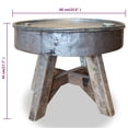 thumbnail image 4 of vidaXL Table Basse Bois de Récupération Massif 60x45 cm Argent, 4 of 5