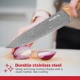 thumbnail image 4 of 6-Piece Knife Set – Stainless Steel Kitchen Knives with Wooden-Coated Handles, Non-Stick Coating, and Ceramic Peeler – Stylish & Versatile for Everyday Cooking, 4 of 8