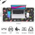 thumbnail image 5 of Long Mouse Pads for Desk,Dinosaur and Palm Tree Pattern Desk Mats on Top Of Desks, Desk Mouse Pad Extra Large with 3mm Non-Slip Base and Stitched Edge for Gaming,Office,Work,Home 35.4"x15.7", 5 of 6