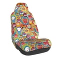 thumbnail image 1 of Wukai Boho Cute Owls Full Set Car Seat Covers with Soft Padding Universal Auto Front Seats Protector and Cushion Mat, 1 of 5