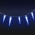 thumbnail image 3 of vidaXL Christmas Icicle Lights 40 pcs Blue Acrylic Remote Control, 3 of 3