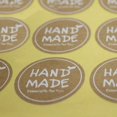 thumbnail image 1 of 20 Sheets 240 Pcs/Lot Round White HAND MADE Stickers Kraft Paper Sticker Labels DIY Handmade Envelopes Stickers and Gift Packaging Bake Decoration Seal Stickers, 1 of 3