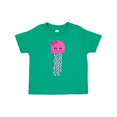 

Inktastic Cute Jellyfish Little Jellyfish Pink Jellyfish Gift Toddler Toddler Girl T-Shirt