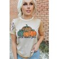 thumbnail image 1 of POGLIP T-Shirt à Manches Courtes Imprimé Léopard Citrouille Kaki Sauvage pour Femmes Automne, 1 of 6