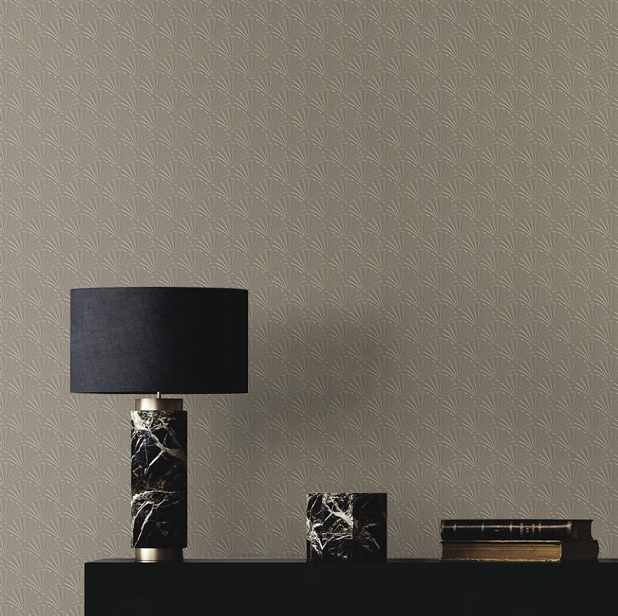 Seabrook Designs Erismann Deco Scallop Paintable Wallpaper - 20.9 in. W x 33 ft. L