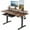 Rustic Brown 2-tier-48", variant on Richryce 48" x 24" Electric Standing Desk with 2 Drawers & Storage Shelf | Ultimate Workspace with 3 Preset Heights, 2 Hooks, and Cable Management for an Organized Home Office