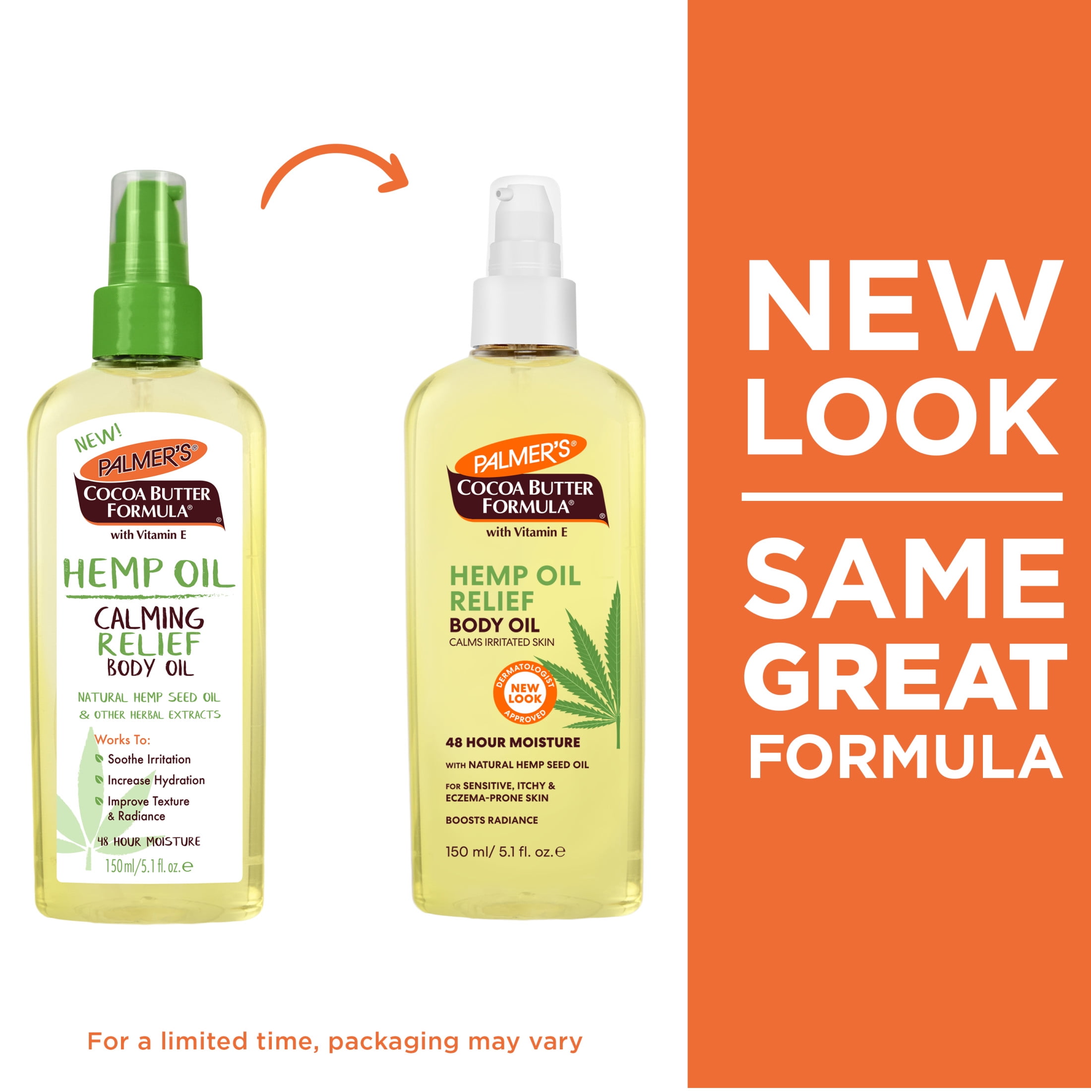 Palmer's Cocoa Butter Formula Hemp Oil Calming Relief Body Oil, 5.1 fl. oz.