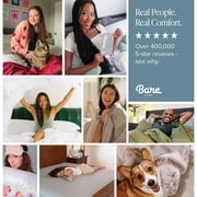 Bare Home Lightweight Polar Fleece Blanket Heather Blue Throw/Travel