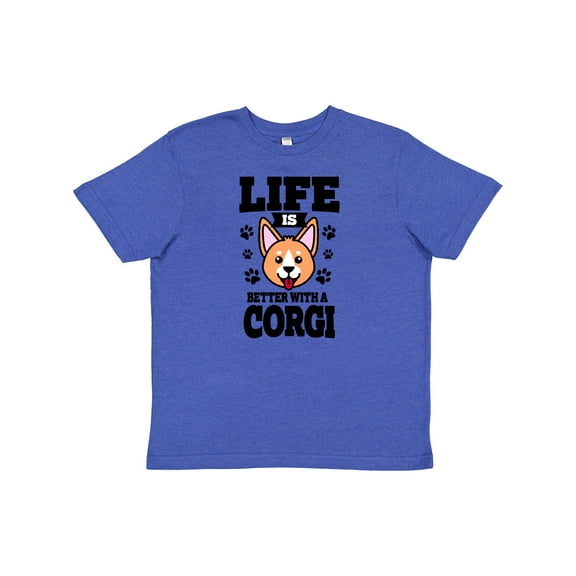 Inktastic Life is Better with a Corgi Youth T-Shirt