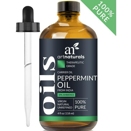 - Peppermint Oil (4oz) - 100% Pure Natural Mentha Piperita Essential Oil
