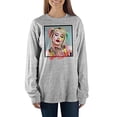 thumbnail image 2 of Juniors' Birds of Prey Harley Quinn Long Sleeve T-Shirt-X-Large, 2 of 4
