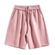 thumbnail image 1 of pstuiky Pantalones cortos para hombre, Pantalones cortos deportivos de verano para hombre con cintura elástica y bolsillos con cordón de color liso Pantalones cortos de golf, 1 of 3