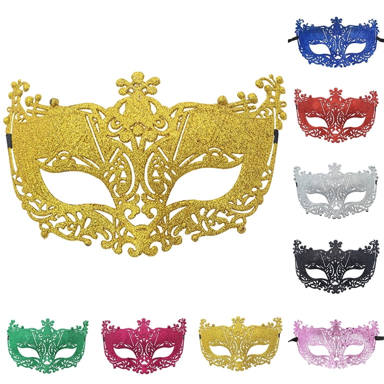 Xfvqtps Mardi Gras Mask for Women Masquerade Masks Flash  display picture 2