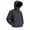 Black, variant on Men's UV Protection Full-Zip Hooded Outdoor Jacket, Integrated Face Cover Quick Dry Windbreaker, Hiking Fishing Outdoor Activity Wear Purple L