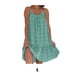 thumbnail image 4 of Maxivestido Minnieouse bohemio Vintage hombros descubiertos Verde L, 4 of 5