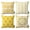 Yellow/Green, variant on Phantoscope Outdoor Throw Pillows, Waterproof Boho Geometric Decorative Pillows, Floral Patio Accent Pillows, Yellow/Green, 18 x 18 in, Set of 4