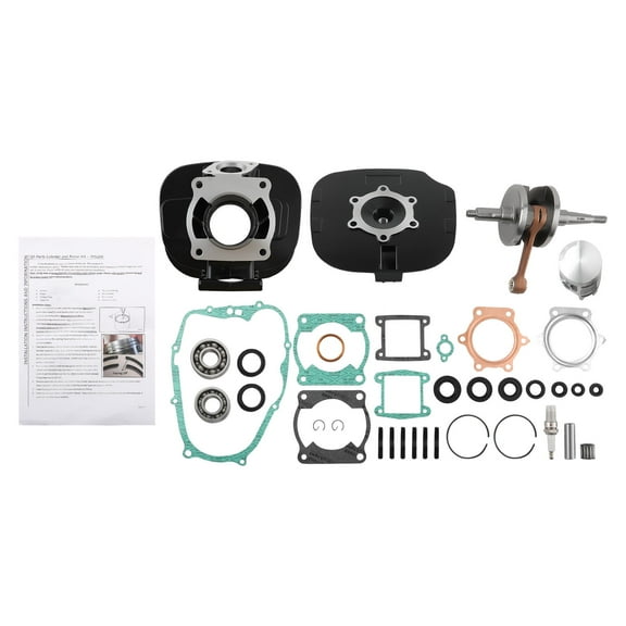 Cylinder Piston Crankshaft Top End Kit w/ Rings for Yamaha Blaster 200 1988-2006
