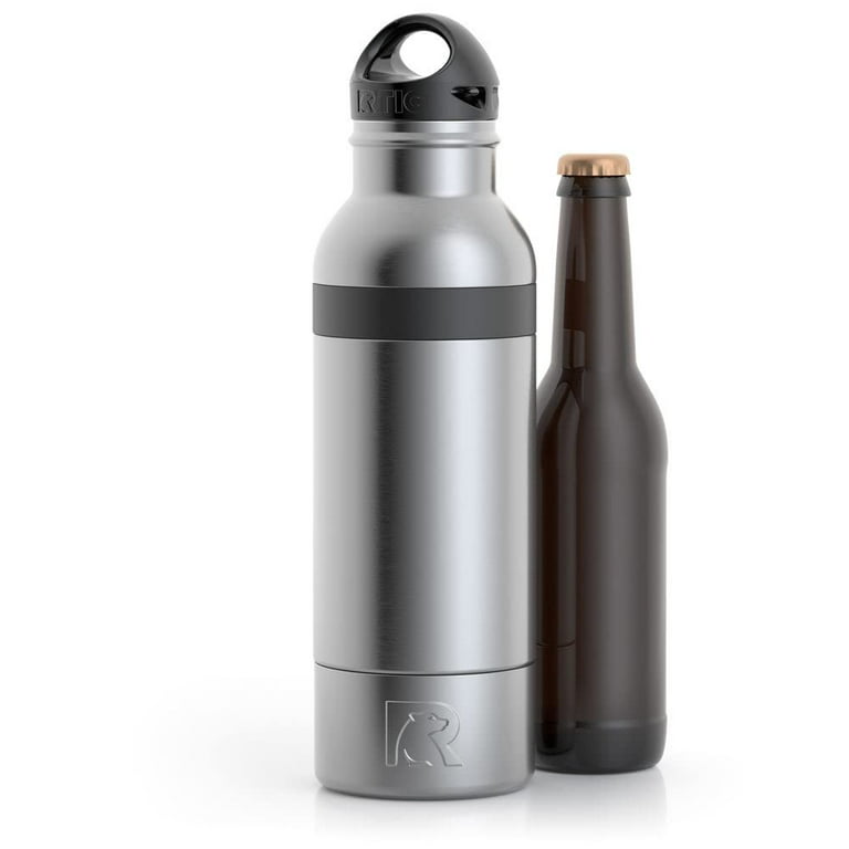 RTIC Bottle Chiller Water Bottle Insulated Cooler for 12oz Glass Soda  Bottle or 16oz Aluminum Bottle, Double Wall Vacuum Insulation, Stainless  Steel Sweat Proof with Built-In Bottle Opener 