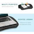 thumbnail image 4 of MyDesk Lap Desk with Device Ledge and Phone Holder - Black - Fits up to 15.6 Inch Laptops - Style No. 44448, 4 of 6