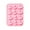 Pink, variant on 12 Cavity Cute Ducks Silicone Mold 3D Fondant Chocolate Mould Cake Dessert Mould Home Kitchen Baking Supplies
