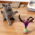 thumbnail image 5 of FeiFu Pet Tumbler Chew Toy Interactive Badminton Shaped Toy for Cats Dogs Durable Teething Boredom Relief Cats Teaser Stick Plaything, 5 of 6