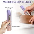 thumbnail image 7 of 2 in 1 Women Electric Shaver, Dual Head Bikini Trimmer for Women, Painless Electric Razors for Silk Skin, Ceramic Blade, Waterproof Wet & Dry Use Body Hair Removal for Trip, 7 of 7