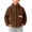 Brown, variant on ITSAME Girls Zipper Coat Long Sleeve Warm Outerwear Fall Winter Comfy Casual Jackewt Brown Size 4T