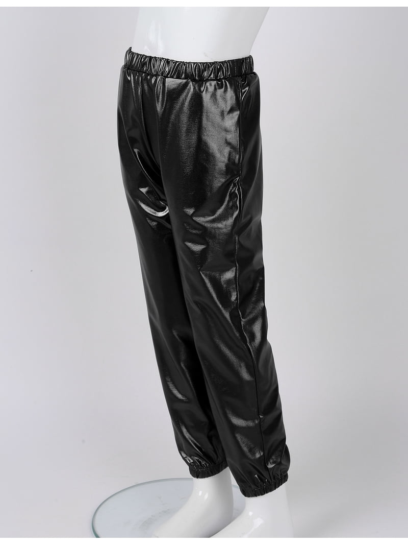 XUNZOO Kids Girls Boys Jazz Hip Hop Outfits Dance Wear Shiny