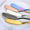 thumbnail image 4 of Zonghan 304 Stainless Steel Butter Knife Greased Cheese Bread Knife Jam Knife Butter Knife Factory Titanium gold, 4 of 8