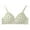 Green1, variant on Fewfanhot Wirefree Comfort Bra Women's Seamless Lightweight Breathable Yoga Sleep Adjustable 32-40B/C/D Blush Single Pack