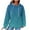 Light Blue, variant on Women's Waffle Hoodies Fashion Gradient Color Sweatshirts Drawstring Raglan Hooded Sweaters Fall Winter Long Sleeve Hoody Jacket Outwears Tops with Pocket