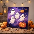 thumbnail image 5 of Halloween Diamond Art Kits For Adults Clearance, DIY Pearl Diamond Art, Hanging Ornament For Halloween Front Door Decor, DIY Fall Home Decor Wall Art, Halloween DIY Gift (D), 5 of 8