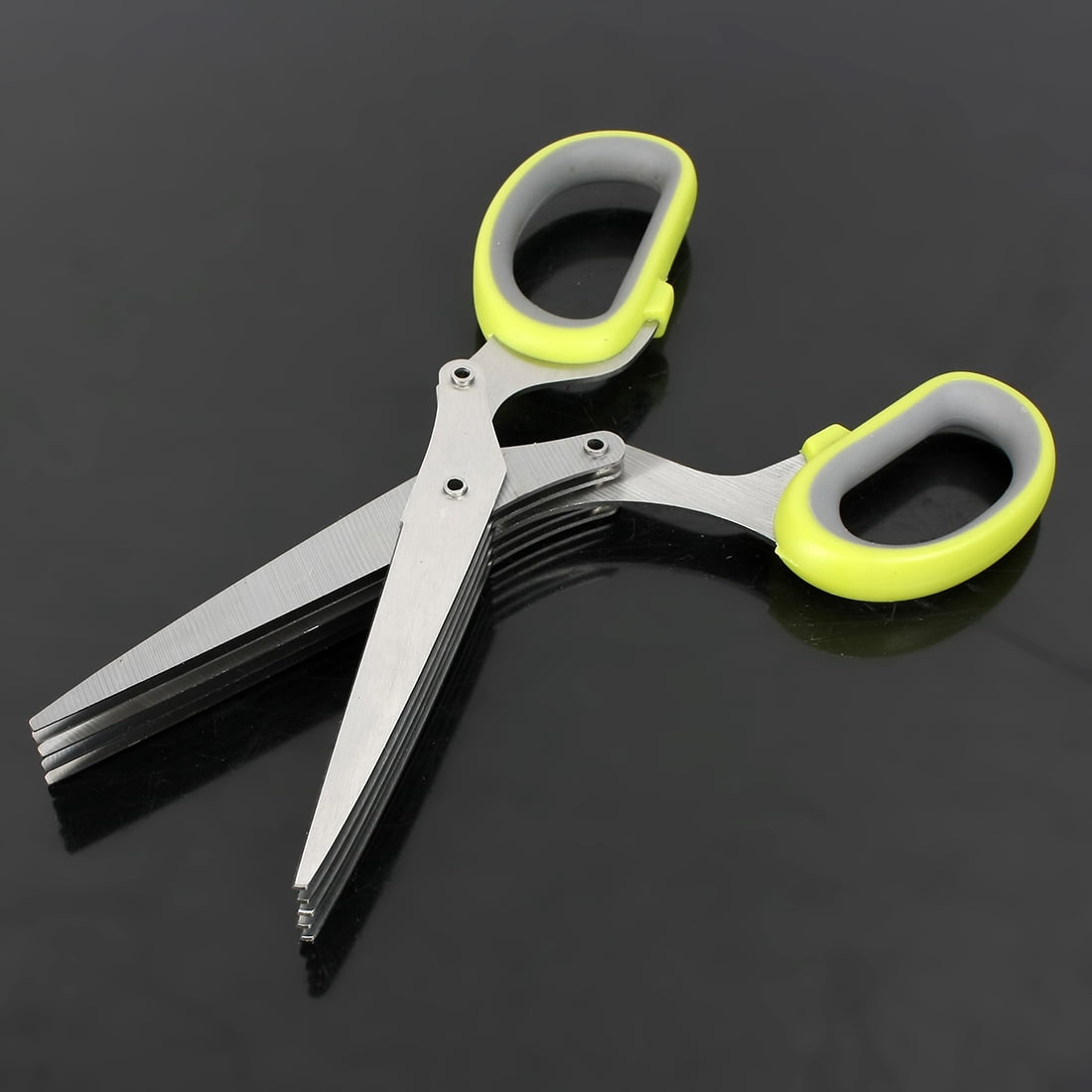 Household Kitchen Scallion Shear Paper Shredder 5 Blades Scissor