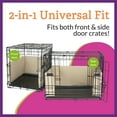 thumbnail image 3 of Pet Dreams Dog Crate Bumper - Comfy Liner & Dog Tail Protector for Inside Crate, Fits iCrate Cages 18, 24, 30, 36, 42, 48 inches Denim, X-Large, 42", 3 of 9
