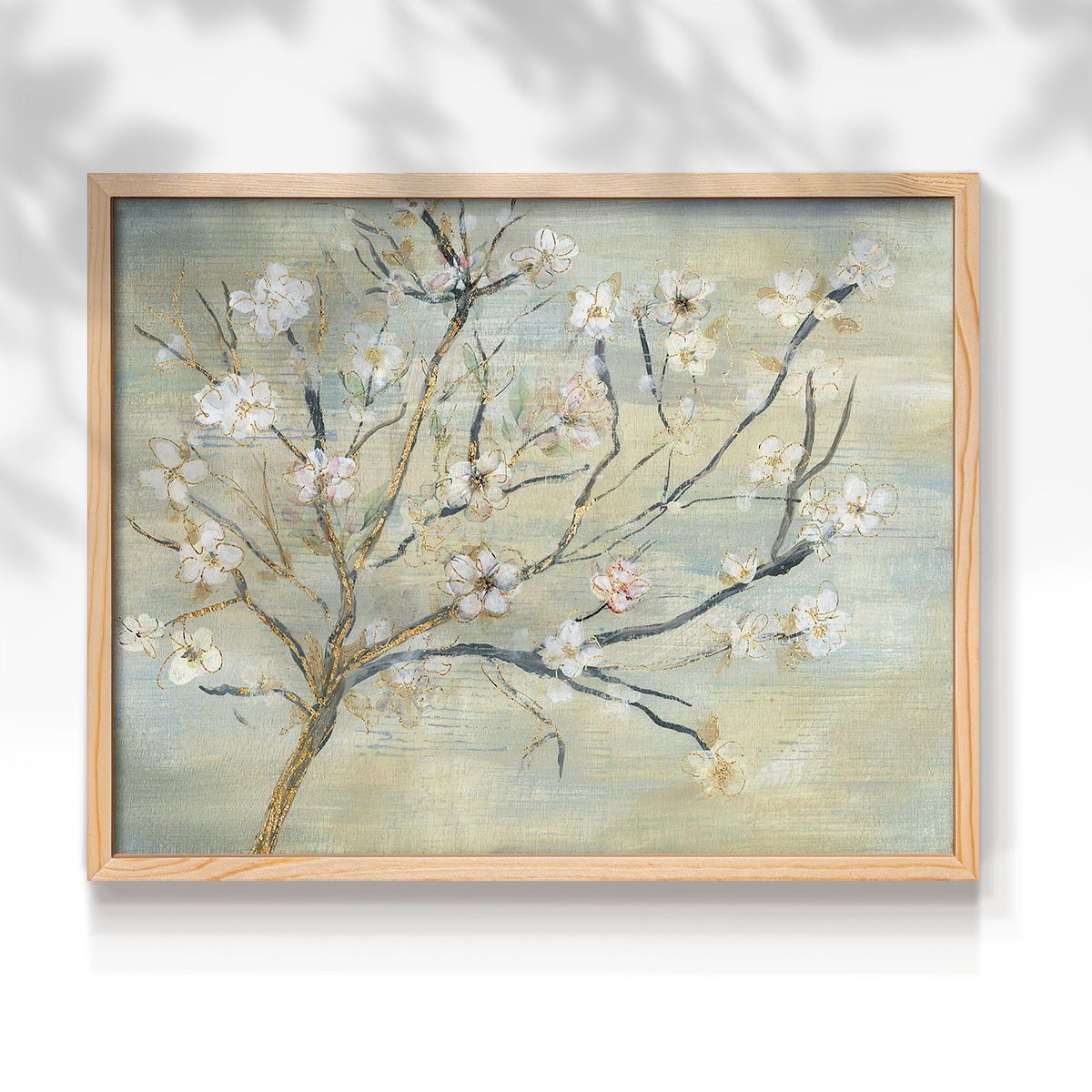 Blossoms & Spring Rain by Susan Jill - Restickable Framed Giclée Print