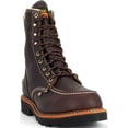 thumbnail image 4 of Men's Thorogood 8" Flyway Waterproof Moc Toe Work Boot (U.S.A.) 814-4141, Dark Brown,Brown,Briar, 4 of 5