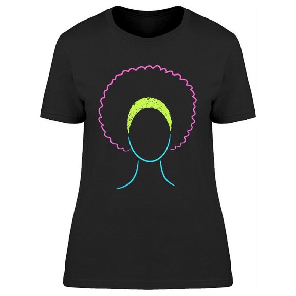 Faceless Female Neon Design T-Shirt Women -Image by Shutterstock, Female Small