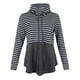 thumbnail image 5 of Sudadera Capucha Cuello Bloques De Colores Mangas Largas Mujeres Diseño Lindo Gray L Macarena Sudadera con cuello en color para mujer, 5 of 8