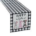 thumbnail image 1 of Easter Table Flag Bunny Eggs Gnome Plaid Tablecloth Table Runner, 1 of 9
