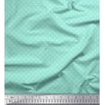 thumbnail image 1 of Soimoi Green Silk Fabric Artistic Geometric Printed Fabric 1 Yard 42 Inch Wide, 1 of 5