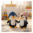 thumbnail image 2 of 2Pingüinos Negro Blanco Peluche Gorro Malubero, Rosa/Azul, 2 of 5