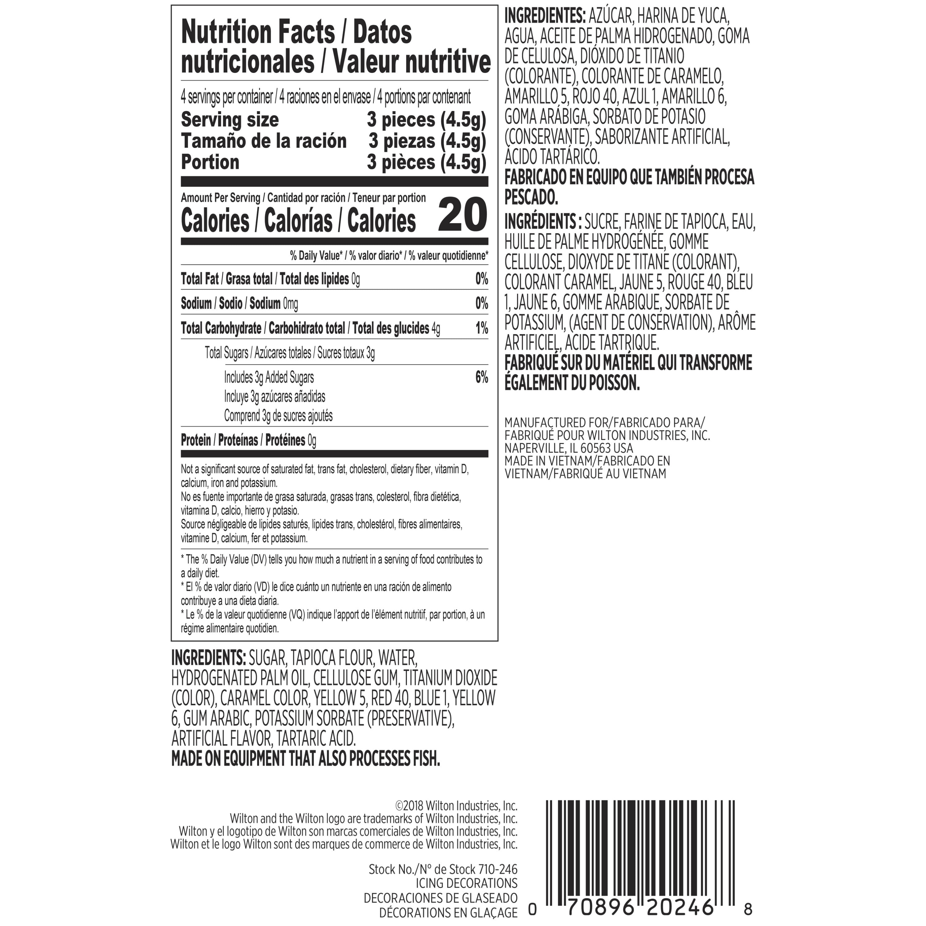 Wilton Sunflower Edible Icing Decorations Yellow 12-Count 0.63 oz.
