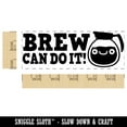 thumbnail image 2 of Brew You Can Do it Coffee Teacher Student School Self-Inking Rubber Stamp Ink Stamper - Purple Ink - Large 2-3/4 Inch, 2 of 7