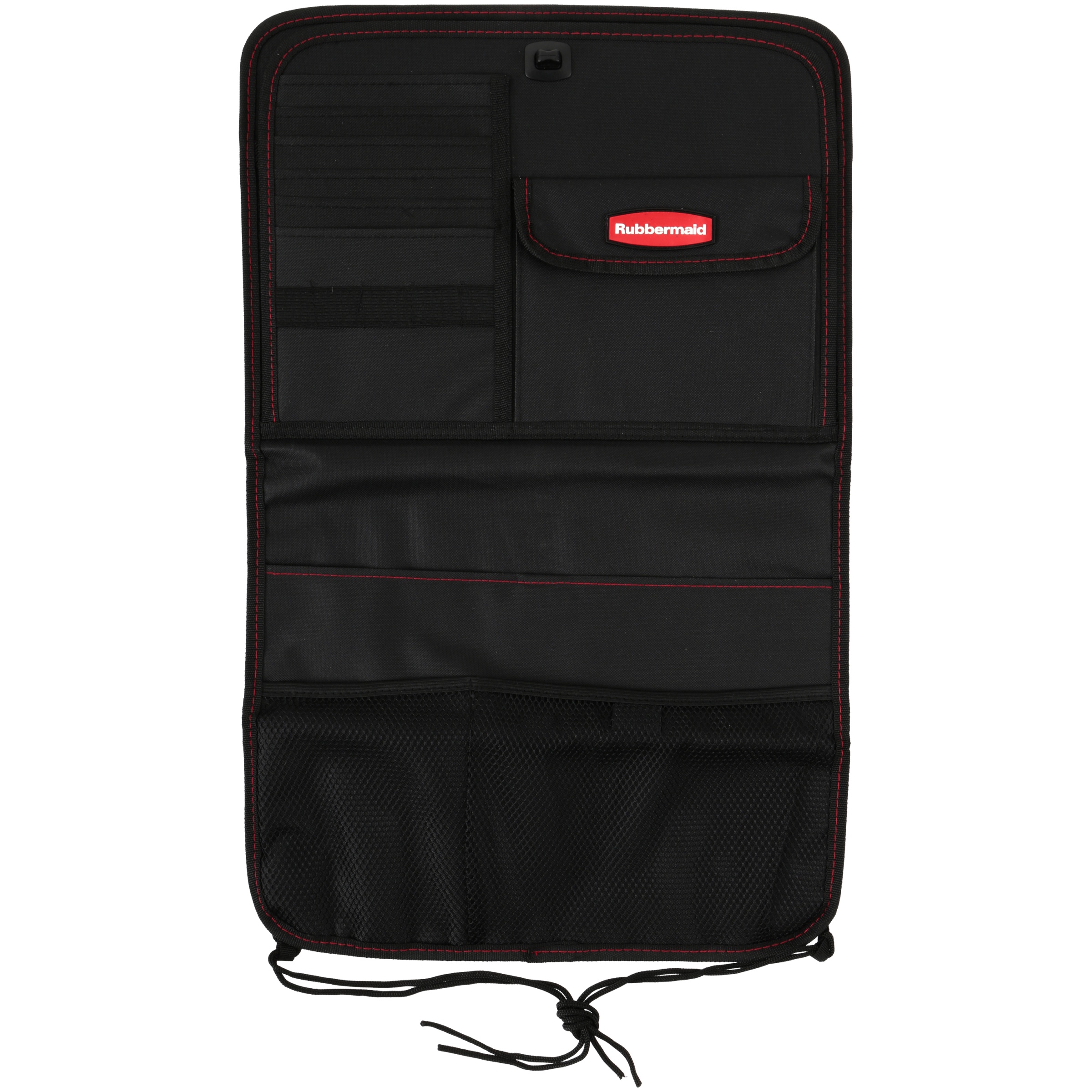 Rubbermaid Black Back Seat Organizer Car Interior Organization Secure Back Seat Organizer with Pockets Perfect for Coloring Books iPads Registration Papers Crayons & Markers - image 3 of 4
