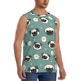 thumbnail image 2 of Fotbe Men's Cute Puppy Print Men's Sleeveless Muscle Tank Tops Casual T-Shirts for Gym Workout Beach-Medium, 2 of 8