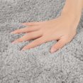 thumbnail image 3 of REGALWOVEN Alfombra de baño antideslizante suave y esponjosa para baño gris claro 16" x 24", 3 of 6