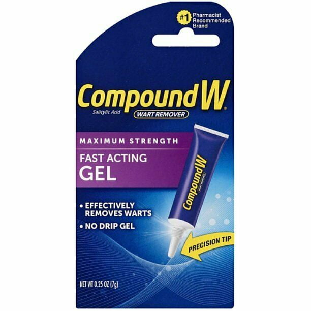 8 Pack Compound W Wart Remover Maximum Strength Salicylic Acid Fast Acting Gel 0.25 oz